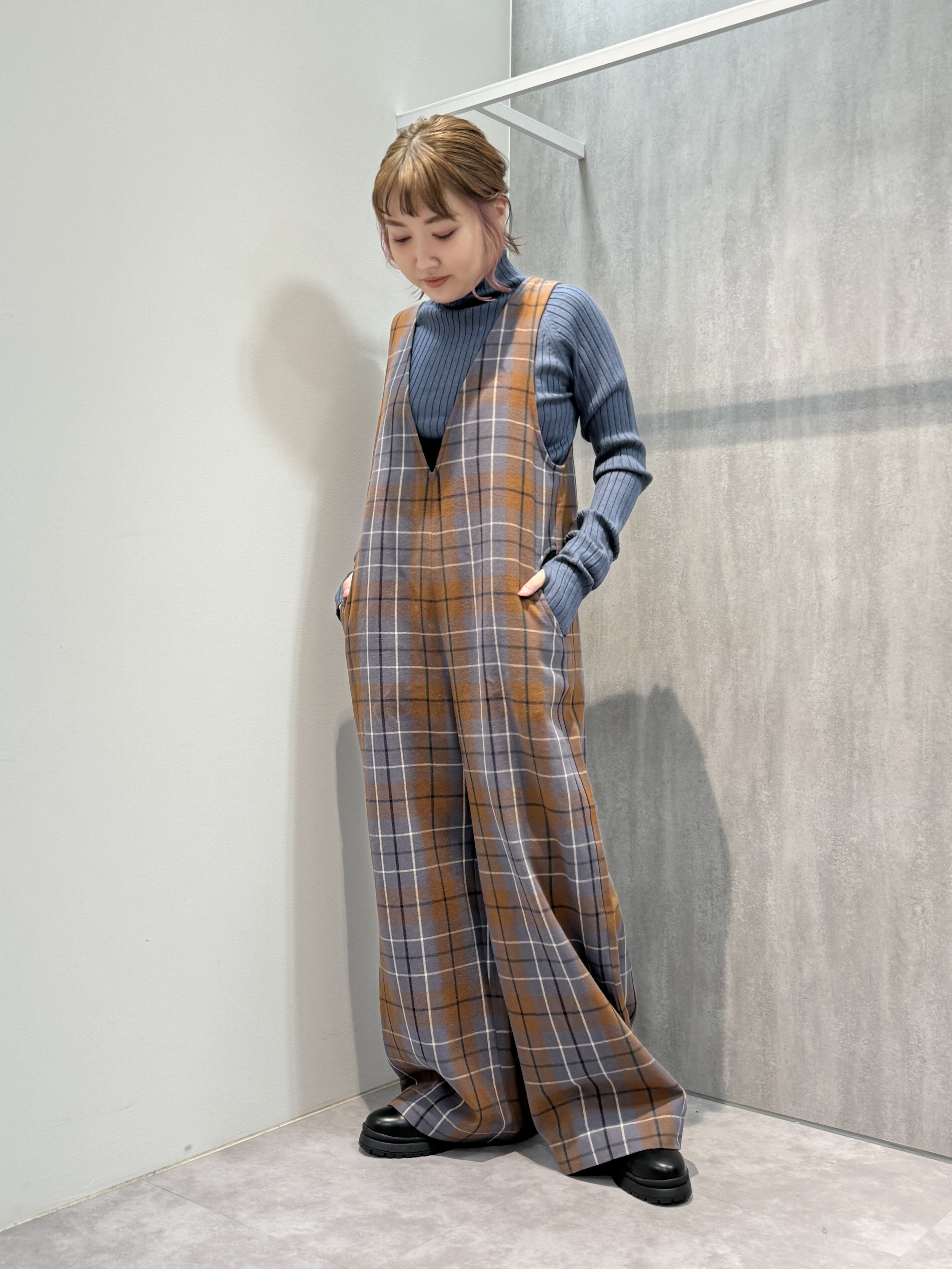 タータンチェックVネックオールインワン | ショップブログ | 東急
