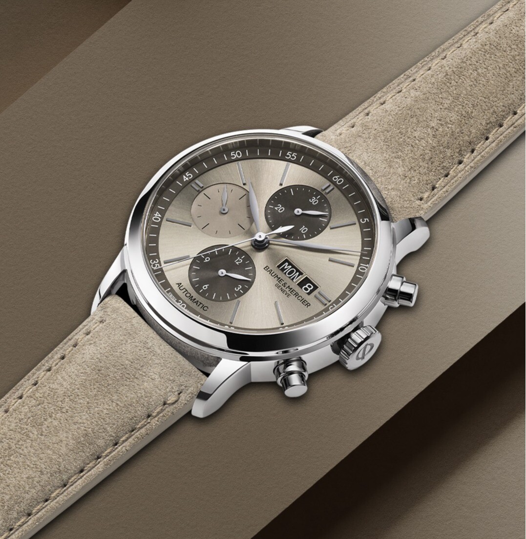 Baume & Mercier 自動巻き時計 クロノグラフ BAUME&MERCIER【クラシマ クロノグラフ】 | ショップブログ | 東急