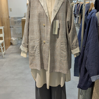 リバーシブルバルカラーコート