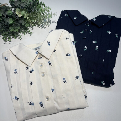 【New Arrival】クローバープリントタックブラウス🍀