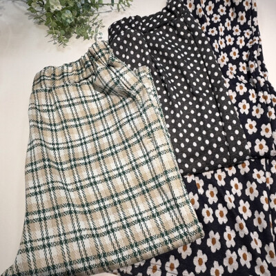 【New Arrival】カットソージャガード裾フレアパンツ