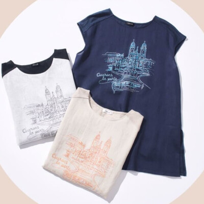 《TABASA》新作のリネン天竺Tシャツが入荷しました。