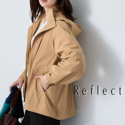 ご予約受付中【Reflect】中綿マウンテンパーカー【SS-4Lサイズ/手洗い/撥水/防風】10月上旬入荷予定
