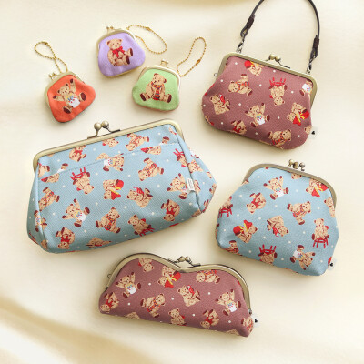 心がほっとするあったか優しいテディベア柄