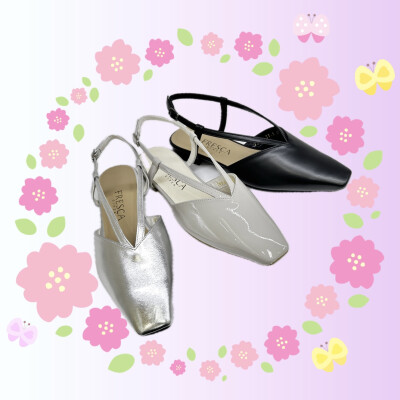 ローヒールパンプス