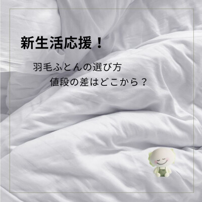 新生活応援〜羽毛ふとん編〜